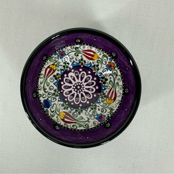 Turkish Handmade Hand Painted Small Trinket Bowl 4.7” - Picture 10 of 13